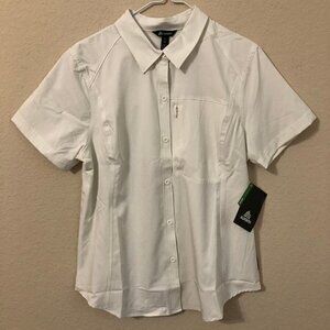 Allforth Shirt Short Sleeve Slim White Button Down